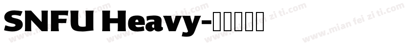SNFU Heavy字体转换